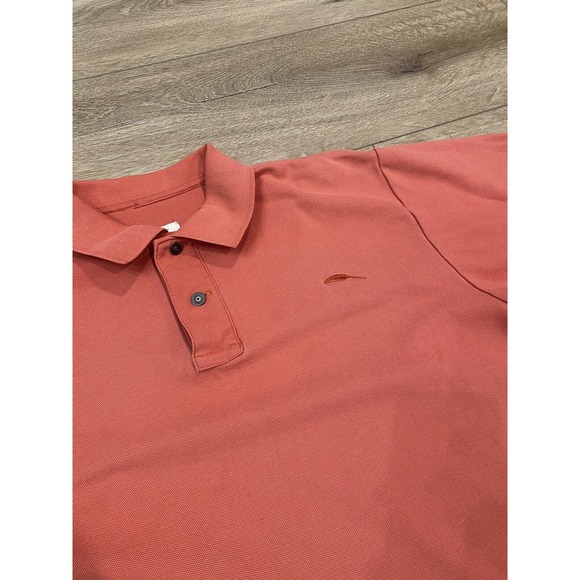 Bob Timberlake Polo Shirt Men's Large Orange Short Sleeve Golf - Picture 2 of 5